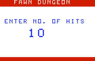 Fawn Dungeon (Num of Hits)